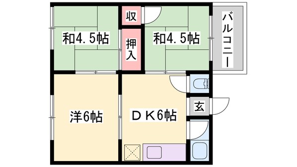 余部駅 徒歩35分 3階の物件間取画像